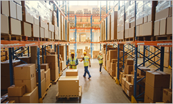 Retail,Warehouse,Full,Of,Shelves,With,Goods,In,Cardboard,Boxes,